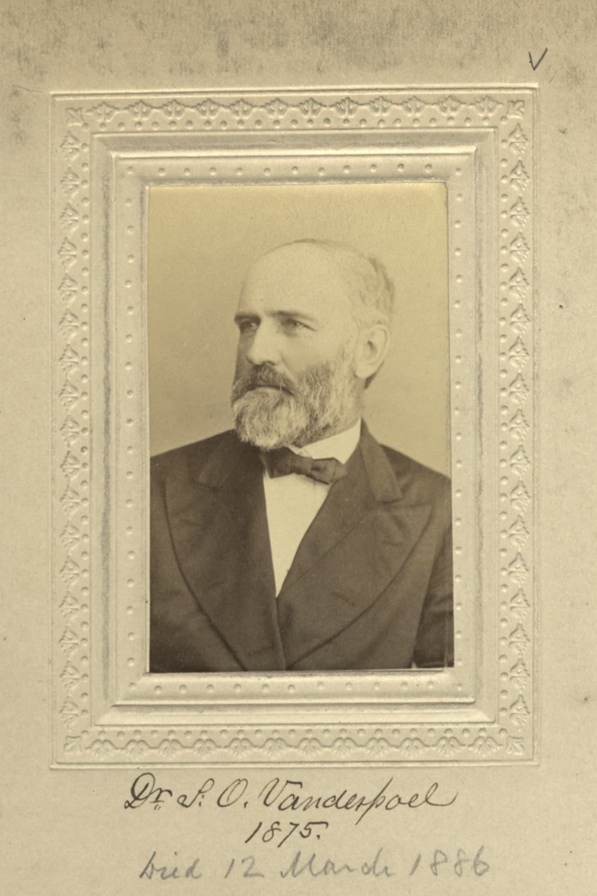 Member portrait of S. Oakley Van der Poel